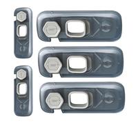 Child Proof Refrigerator Lock, Kid Safety Drawer Adhesive, 5X Fridge Cabinet Security Cosmetic with Comfort, Gentle Daily Care Aid, Modern Utility Design Style, Cosmetic for Parents Kids Home Kitchen