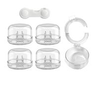 Child Proof Stove Knob Covers | 5 Pieces Clear Safety Appliance Lock | Provides Excellent Heat Resistant, These Stove Knob Covers Are Ideal For Both Stoves And Ovens, Adding A Layer Of Safety By Keepi