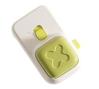 Child Safety Door Pinch Guard, Baby Door Stopper, Silicone Children Finger Protector for Kids, Home, Dog, Baby Closet, Fridge, Cat Bedroom, 3.35x2.09x1.38 Inches, White and Green