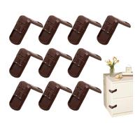 Child Safety Lock, 10-Pack Gabinete Door Lock, Removable Secure, Sturdy Kids Proofing, 2,76 x 2,76 x 1,57 pulgadas for Furniture, Kitchen, Ovens, Drawers, gabinetes, Fridge, Bathroom