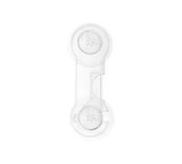 Child Safety Lock, Cabinet Drawer Latch, Adhesive No-Drill Design, Multi-Purpose Transparent Strap, Ideal for Baby Proofing Home Doors, 5.71 Inches, Clear White, 1 Piece