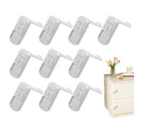 Child Safety Lock, Cabinet Drawer Set, 2.76x2.76in Removable Secure Latch, Sturdy Childproof Design, Adhesive No-Drill Install for Kitchen, Cabinets, Ovens, Fridge, Bathroom