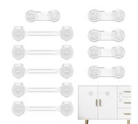 Child Safety Locks - Baby Safety Cabinet Locks, Cabinet Door Lockss Baby Proof, No Drilling Latch Home Security For Kids Toddler Apartment Kitchen Fridge Closet Drawer Door Cupboard Closet Appliance