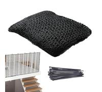 Child Safety Net Balcony Railing Barrier - Nailon 200 cm Height S M L Sizes 200-800cm Width - Staircase Playground Golf Practice Protective Mesh - 100 Cable Ties