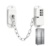 Child Safety Window Lock With Keypad Key | No Drill Adhesive For Fridge Cabinet Drawers | Heavy Duty Steel Latch For Home Childproof Security
