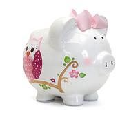 Child to Cherish - Cerdo de búho con lunares, multicolor, 25,4 x 25,4 x 25,4 cm