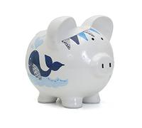 Child to Cherish - Hucha de cerdito (cerámica), color azul