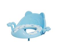 Child Toilet Trainer - Portable Cushioned Seat for Kids | Anti Slip Waterproof Pad with Side Grip Handles Lightweight Foldable Design for Bathroom Travel Home RV Camping Dorm Playground Learn