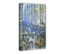 Childe Hassam Famous Prints Famous Prints Fifth Avenue - Póster de pared para hogar, escuela, oficina, marco de 61 x 91 cm
