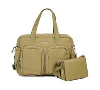 CHILDHOME, Bolsa De Pañales Bebé Mellow - Bolsa De Maternidad Acolchada Todo En Uno, Múltiples Compartimentos, Bolsillo Isotérmico, Bolsillo Para Toallitas, Accesorios Incluidos, Caqui