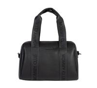 CHILDHOME, Bolso Cambiador para bebé, Mommy Bag, Cambiador bebé Incluido, Mucho espacio Almacenamiento, Fijaciones para cochecito, Correa para el hombro, Algodón, 22L, Firma Mommy Club, Negro