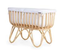 Childhome - Cuna de mimbre rectangular (90 x 50 cm), color crudo