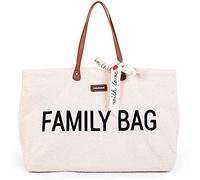 CHILDHOME, Family Bag, bolso cambiador, bolso de viaje/fin de semana, gran capacidad, bolsa amovible incluida, Teddy crudo