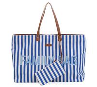 CHILDHOME, Family Bag, Bolso cambiador, Bolso de viaje/fin de semana, Gran capacidad, Bolsa amovible incluida, Rayas azules