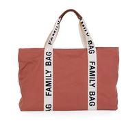 CHILDHOME, Family Bag, bolso cambiador, bolso de viaje/fin de semana, gran capacidad, bolsa amovible incluida, Colección Signature Terracotta