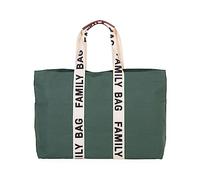 CHILDHOME, Family Bag, bolso cambiador, Bolso de Viaje/fin de semana, Gran capacidad, Bolsa amovible incluida, Colección Signature Verde