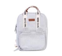 CHILDHOME, Mochila, Bebé, Mochila infantil, Mochila escolar, Bolsa nevera, Compartimento fiambrera, Sólido, Algodón, My First Bag, 7L, Mini Club, Signature, Crudo