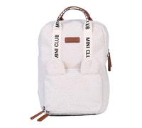 CHILDHOME, Mochila Bebé, Mochila Niño, Mochila Escolar Infantil, Bolsa Isotérmica, Compartimento Fiambrera, Resistente, Material Algodón, My First Bag, 7L, Mini Club Urban, Teddy White