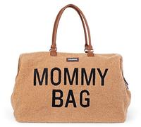 CHILDHOME, Mommy Bag, bolso cambiador, maternidad, bolso de viaje, gran capacidad, cambiador, correa ajustable para el hombro, compartimentado, bolsillo termico, pasaje para la maleta, Teddy beige