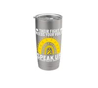 Childhood Cancer Awareness Items Gifts Childhood Cancer Vaso térmico de acero inoxidable de doble pared