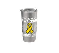 Childhood Cancer Awareness Month Childhood Cancer Warrior Vaso térmico de acero inoxidable de doble pared