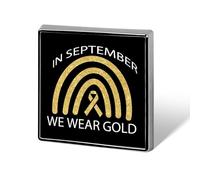 Childhood Cancer Awareness Month in September We Wear Gold Badge Pin Brooches for Backpack Cloths Hats Button Pins Decor