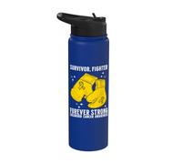 Childhood Cancer Awareness Survivor Kids Childhood Cancer Stainless Steel Insulated Water Bottle