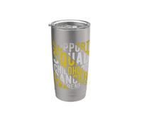 Childhood Cancer Matching Support Squad For Men Women Kids Vaso térmico de acero inoxidable de doble pared