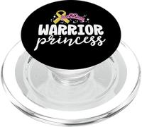 Childhood Cancer Shirts For Kids Boy Girl Warrior Princess PopSockets PopGrip para MagSafe