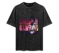 Childish Gambino Because The Internet Men's T-Shirt Unisex Black Cotton Hip Hop Print tee Shirts 3XL