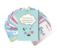 Children Announcement Sign - Colorful Monthly Signs | 50x Funny Nursery Decorations with Adorable Photography Props for Boys, Girls, Kids Milestones, Photo Shooted, Birthday, Home, Kids Shower