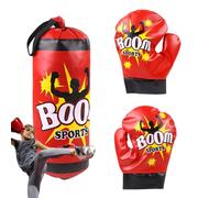Children Boxing Set - Professional Bag with Gloves, Heavy Duty Punching Training Equipment for Boys and Girls, Durable Sandbag Strength Coordination | Indoor Home Gym Practice Fitness Toy Teens