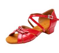 Children Dance Shoes Women Ballroom Latin Ladies Modern Tango Dancing Performance 1pair(3,32)