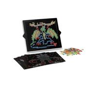 Children Diy Mushroom Nail Puzzle Toys 3d Light Plate Pixel Painting Tool Set Education Learning Christmas Gift 2025