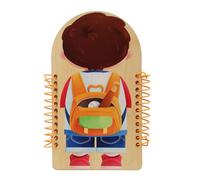Children Early Learning Dressing Boards Multifunctional Wooden Dressing Trainer For Toddler Motor Skills Development Fine Motor Skills Development Toy