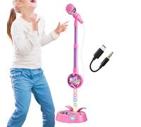 Children Karaoke Stand Toy, Height-Adjustable Music Performance Prop, | Kids Microphone, Adjustable Height Realistic Singing Props, Kids Sing-Along Machine with Stand, Birthday Party Singing, Home