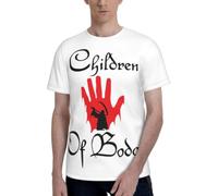 Children of Bodom Band T Shirt Men's Fashion Round Neck T-Shirts Summer Short Sleeve tee(Large)