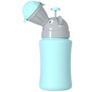 Children Portable Urinal, Travel Potty Bottle, Car Emergenc y Toilet, Leakproof Compact Pee Container with Lid for Boys Girls, Lightweight Camping Road Trip Aid, Blue/Pink