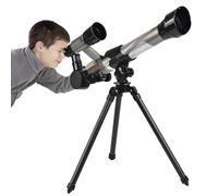 Children - Refractor Space, Trípode Ligero, Ámbito de Astronomía Portátil | Telescopio educativo para principiantes para niños que ven Moon Stars Diversión de la Ciencia de Viajes al aire libre