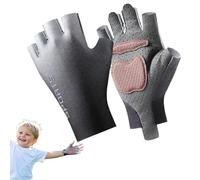 Children Riding Mittens, Half Finger Sports Gloves, Compact Training Handwear, Daily School Gymnastics Exercise Tool, Outdoor Skateboard Practice Utility, Athletic Supply for Kids, Men, 7.5cm, 8.5cm