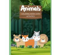 Children’s Animal Coloring Book with Fun Activities