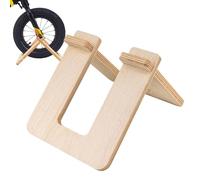 Children’s Balance Bike Parking Rack | Wooden Fixed Display Stand | 10-12 Inch Scooter & Bike Holder | Portable Brake Balance Support | Indoor & Outdoor Bicycle Storage, Display & Organization