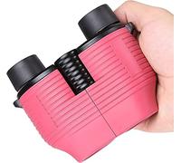 Children’s Binoculars,10x25 Low Light Night Vision Outdoor Travel High Power HD Fixed Focus Telescope (Color : Pink, Size : 10 * 25)