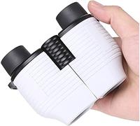 Children’s Binoculars，10x25 Low Light Night Vision Outdoor Travel High Power HD Fixed Focus Telescope (Color : White, Size : 10 * 25)