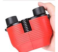 Children’s Binoculars,10x25 Low Light Night Vision Outdoor Travel High Power HD Fixed Focus Telescope (Color : Red, Size : 10 * 25)