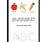 Children’s colour and trace colouring book.