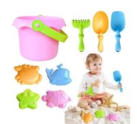 Children Sand Toys, Beach Play Kit, Lightweight Castle Builder with Shovel Bucket, Sandbox Construction Set with Creative Molds, 3.74x5.12 Inches Outdoor Equipment, Fun Activity for Kindergarten