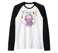 Children Spotty In Need Kids Dots Marine Animals Jellyfish Camiseta Manga Raglan
