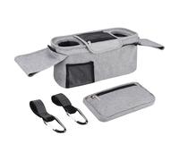 Children Stroller Bag Organizer - Waterproof Pram Stroller Organizer with Cup Holder | Infantes Strollers Organizers for Cell Phone, Water Bottle, Wallet, Diapers, Toys, Travel, Outdoor Use