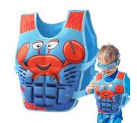 Children Swim Jacket - Inflatable Swim Training Vest, Cute Cartoon Design with Quick Release Buckle, Soft Buoyancy Support, Ideal for Pool Lessons Beach Kayaking and Water Play